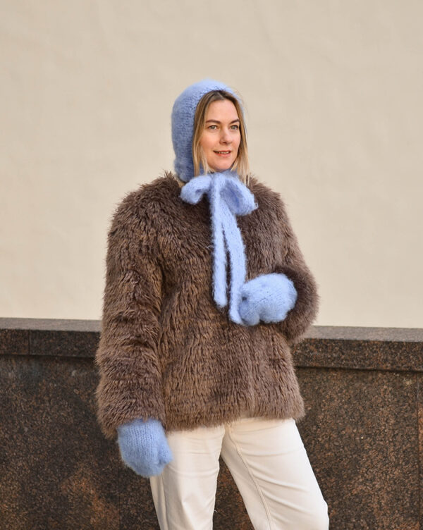 Moherinės kumštinės pirštinės - Image 3